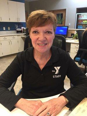 WELCOMING WEEK - Gail loves being a member of our Welcome Center Staff here at the Newman Y!