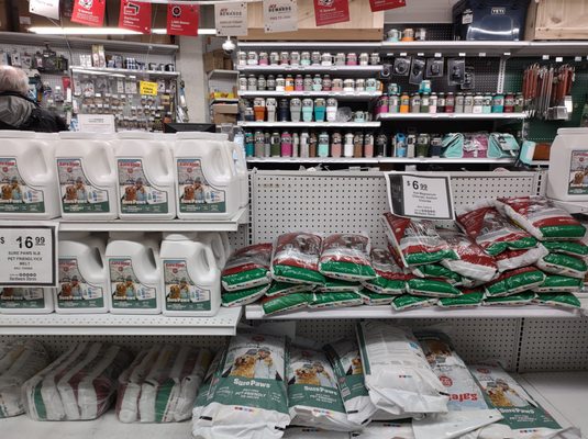 Bags of #rocksalt & pet friendly jugs of #rocksalt #acehardware @yelpdc #beprepared #winter