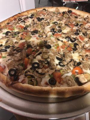 The Veggie Pan pizza, 14 inch