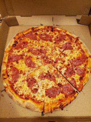 large salami pizza