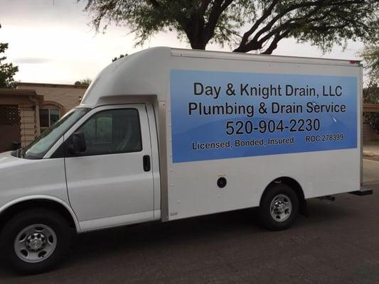 Our newest service truck, fully stocked and ready to serve your plumbing needs. Isn't it pretty?