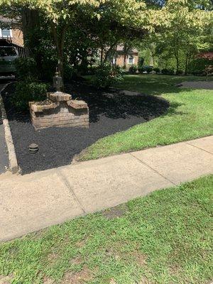 An amazing mulch job done right !