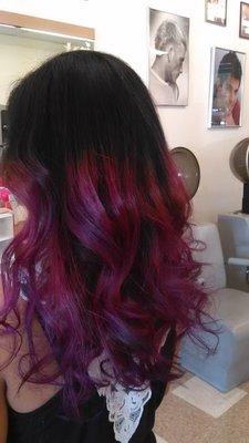 Pink/purple ombre