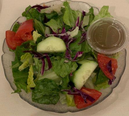 House Romaine Salad with House Italian Dressing