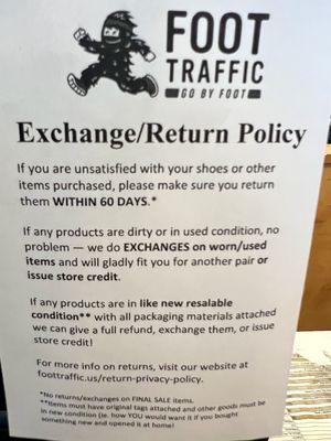 Exchange policy