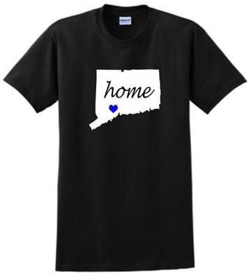 Home T-Shirt custom made for Lizzie's Corner is a great way to show your hometown pride.