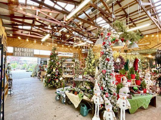 Inside the Wyndoor Garden shop in late November. Get your Merry on!