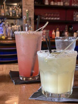 Bartender' and coconut margarita