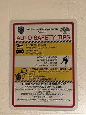 Auto Safety Tips