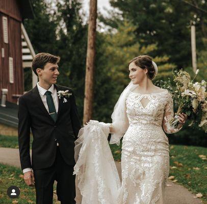 Bridal Hair by our stylist, Shelbie.