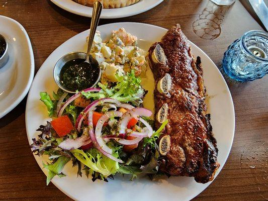 Tira de Asada with Argentinian potato salad and side salad