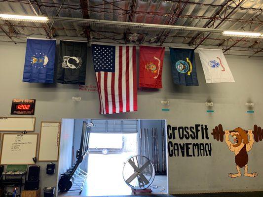 Gym flags. - #supportthetroops