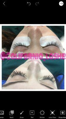 Another set of eye lashes extensions by California Lashes & Spa. Full set for $79.00 book your appointment 918-852-9229.