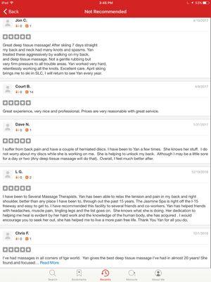 These reviews were given by real customers and taken down by yelp, 26 five-Stars reviews.