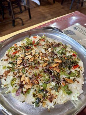 Onion and Chili Uthappam