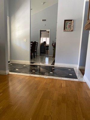 Entry way into kitchen- everything sparkles and shines!