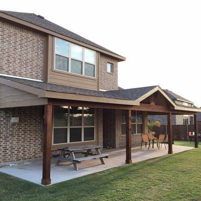 Matching style patio cover