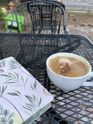 Chocolate Covered Orange Latte with oat milk