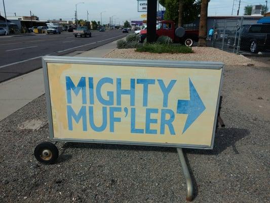 Greg Mighty Muf'ler at 10032 N Cave Creek Rd. Phoenix, AZ 85020