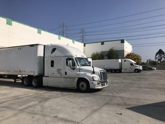 Two 53 foot trucks for covering West Coast to East Coast