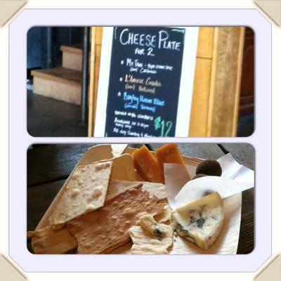 Calf & Kid: 3 Cheese Sampler for Two ($12) + Goat Cheese/Dark Chocolate Truffles ($2 ea)Pair with wine @ bar ferd'nand.