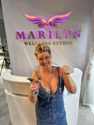 Spoon Bending Party at Marilyn's Studio in Laguna Beach