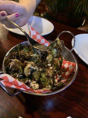 Crispy brussel sprouts appetizer that's not on the menu but its pretty good.