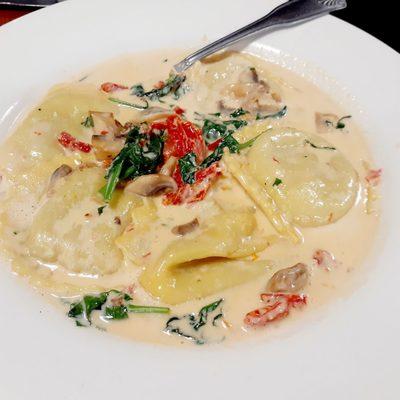 Chicken ravioli