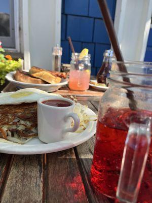 Brisket Hash and Egg Drunken French Toast