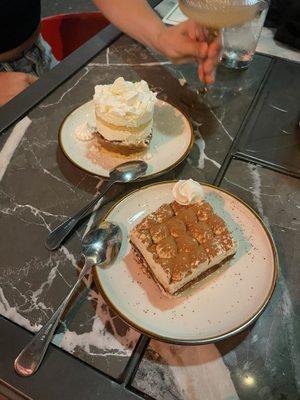 Tiramisu and Chaja Cake