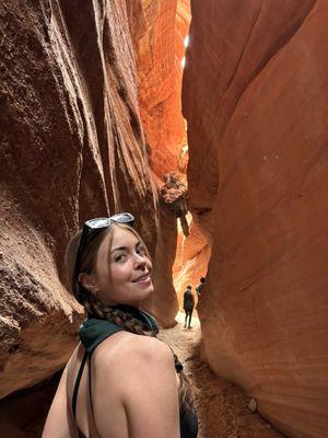 My lovely daughter enjoying the beauty of the canyon.