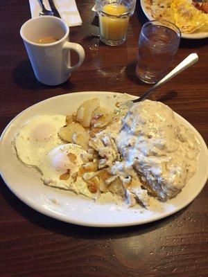 Biscuits and gravy.