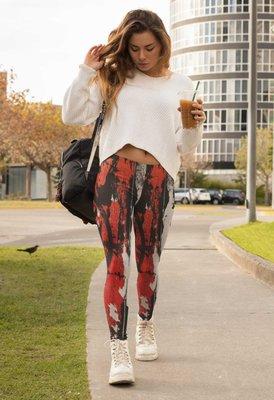 She's is rocking some of the new leggings we offer.