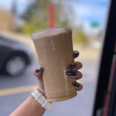 Caramel protein chiller with espresso!