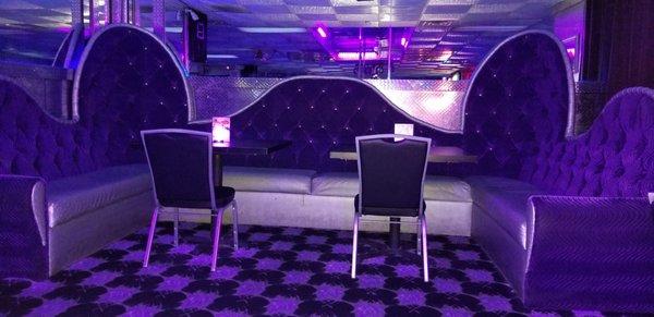 Large VIP section for reservation parties