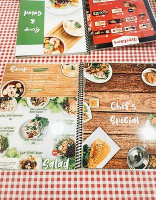 | CLEAN + WELL-ORGANIZED MENUS |