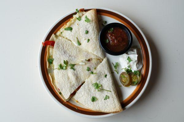 Goat cheese quesadilla