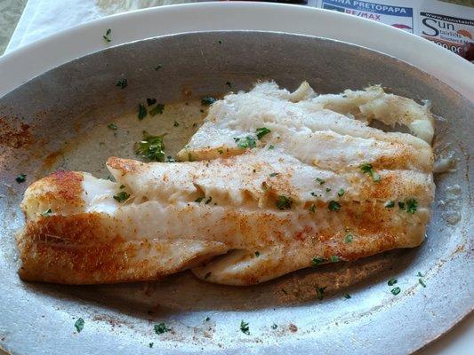 This is how broiled Haddock was served