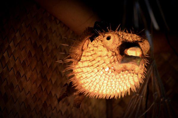 Puffer Fish lamp