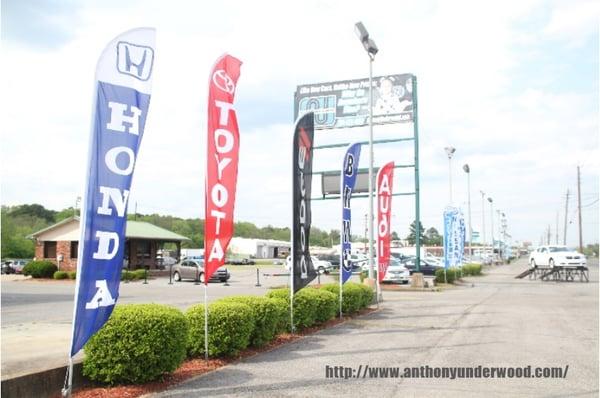 A few of the brands we sell: Honda, Toyota, Dodge, Audi