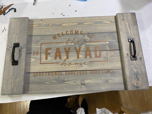 $90 DIY tray