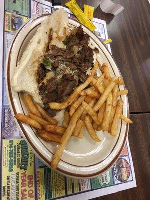 Steak and cheese sub