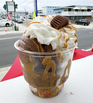 Chocolate Peanut Butter Sundae