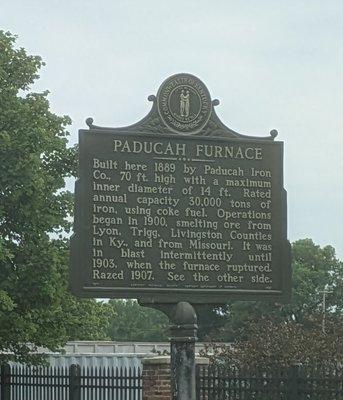 Paducah Furnace Historical Marker