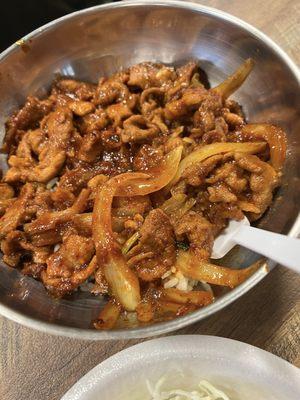 Spicy Pork Bulgogi Deopbap