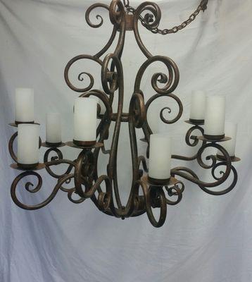 Restored chandelier for Fairbanks Ranch Country Club in Rancho Santa Fe.