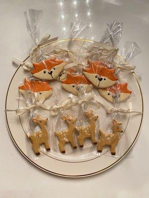 Custom cookies - woodland creatures