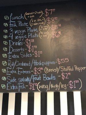 Menu and prices