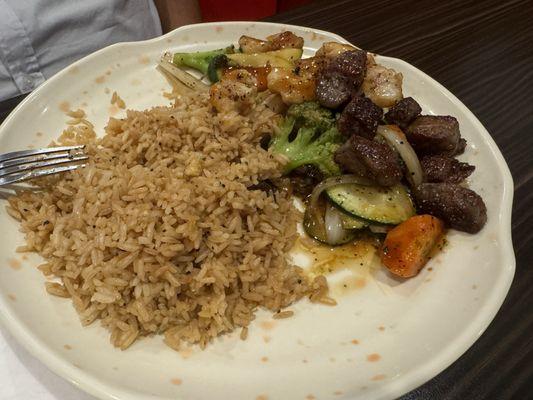 Steak and Chicken Hibachi (Lunch)