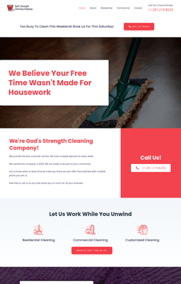 Cleaning Service Website